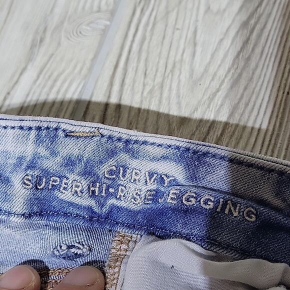 American Eagle Next Level Stretch Curvy Super Hi-Rise Jeggings Jeans Womens 2S - Picture 8 of 13